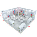 L&#39;offre de Detian a fait sur commande la conception slatwall Trade Show 6x6 kiosque d&#39;exposition